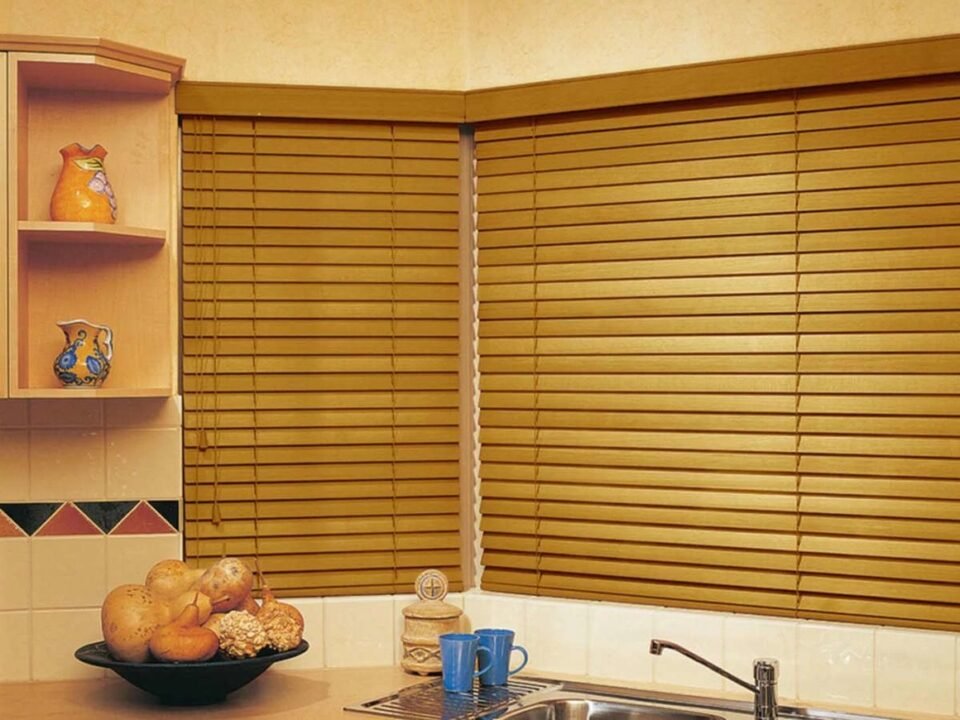 Bamboo roman shades