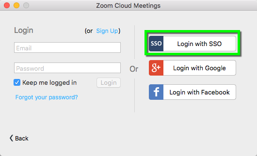 Zoom-login