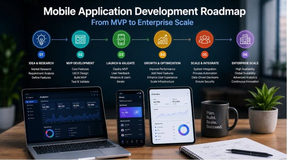 Mobile Application Development Roadmap: From MVP to Enterprise Scale